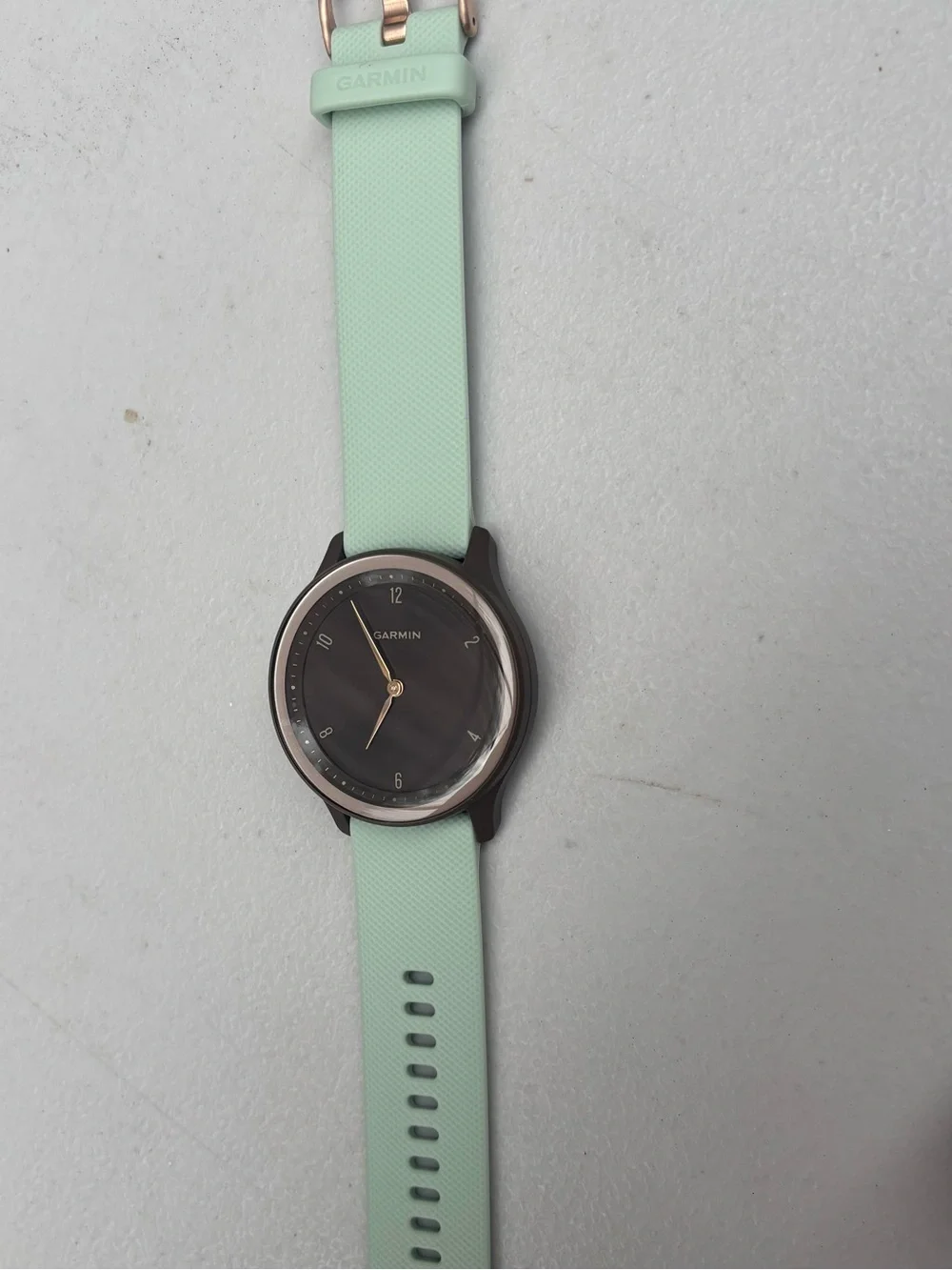 Garmin Vivomove Sport Mint Green Hybrid Smartwatch - Sleek Analog Display